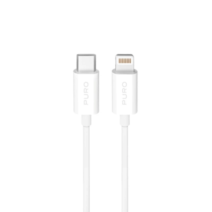 Puro - Puro USB-C - Lightning 20W Kabel 3m TPE - Vit