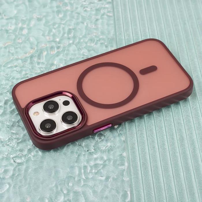 OEM - iPhone 16 Mobilskal MagSafe Frozen - Röd