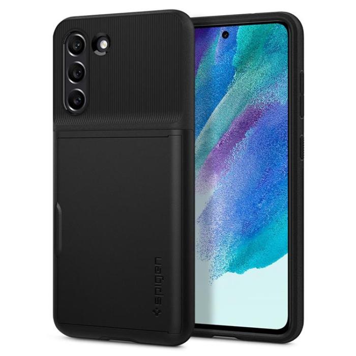 UTGATT1 - Spigen Slim Armor CS Skal Galaxy S21 FE - Svart