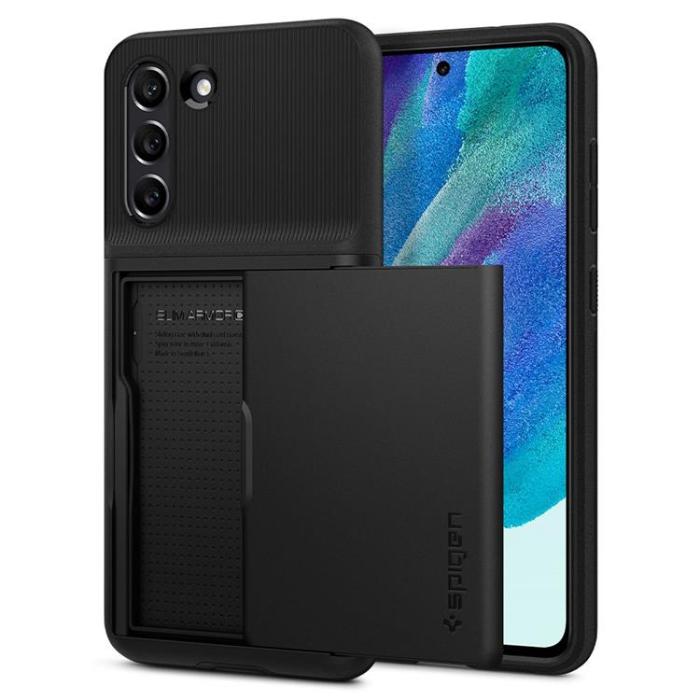 UTGATT1 - Spigen Slim Armor CS Skal Galaxy S21 FE - Svart