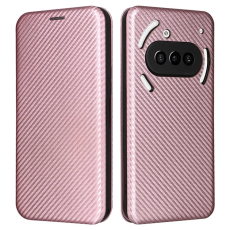 A-One Brand - Nothing Phone (3a) Plånboksfodral Läder Carbon Fiber