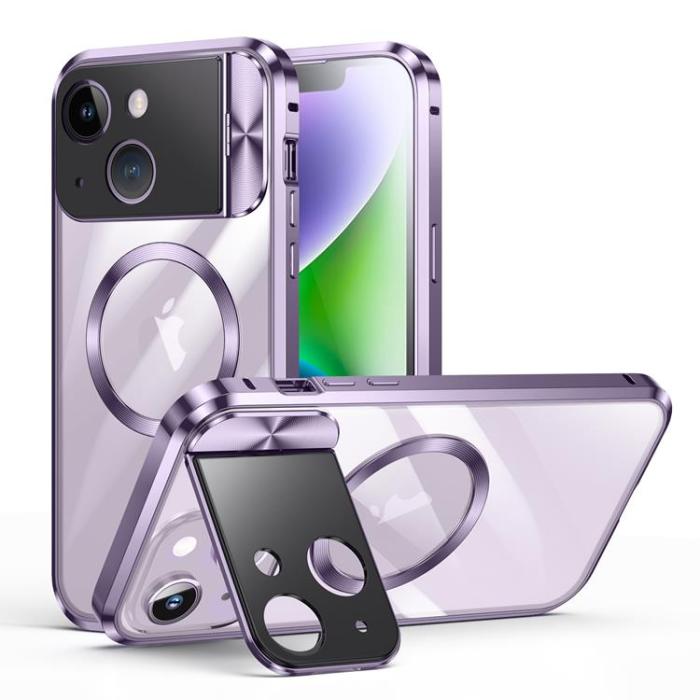 Boom of Sweden - BOOM iPhone 14 Mobilskal Magsafe Metall Frame - Lila