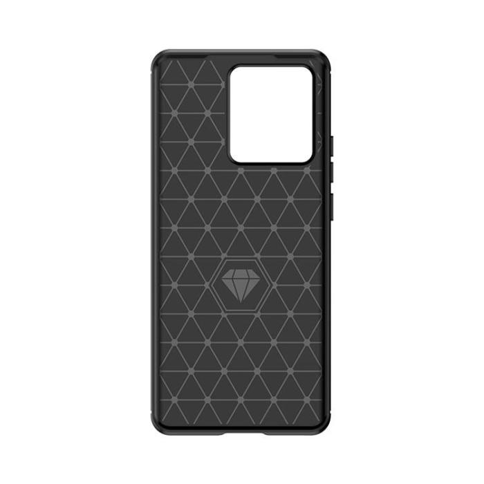OEM - Motorola Edge 40 Mobilskal Carbon Silikon - Svart