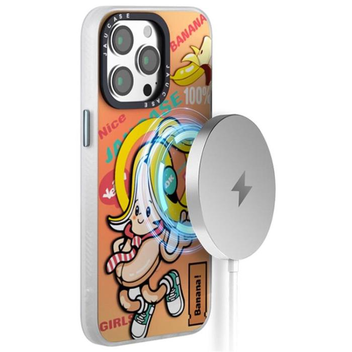 JAUCASE - JAUCASE iPhone 15 Pro Mobilskal MagSafe Printed - Cool Baby