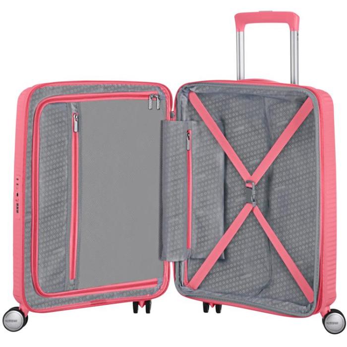 AMERICAN TOURISTER - American Trourister Resväska Soundbox 55 Exp - Rosa