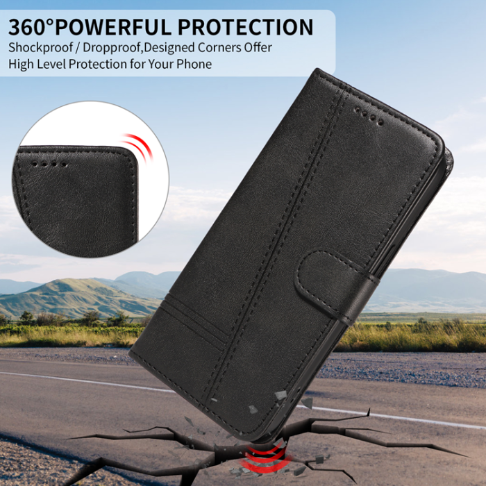 A-One Brand - OnePlus 15 5G Plånboksfodral T-Shape Lines Konstläder