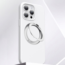 A-One Brand - iPhone 16 Pro Max Mobilskal MagSafe Silikon Roterande - Vit