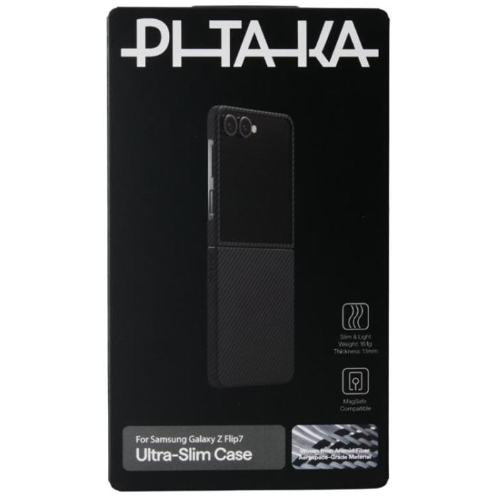 PITAKA - PITAKA Galaxy Z Flip 7 Mobilskal MagSafe Ultra-Slim - Svartgrå