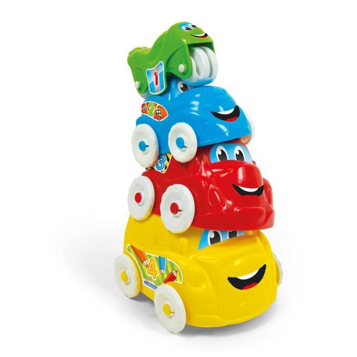 CLEMENTONI - CLEMENTONI Stacking Vehicles (100% Recycled)