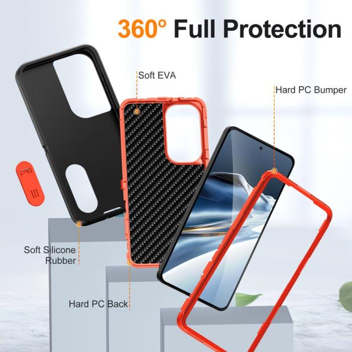 OEM - Mobilskal för Samsung Galaxy S26 PC + Silikon Anti-Drop Kickstand - Svart