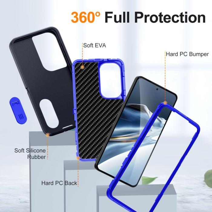 OEM - Mobilskal för Samsung Galaxy S26 PC + Silikon Anti-Drop Kickstand - Svart