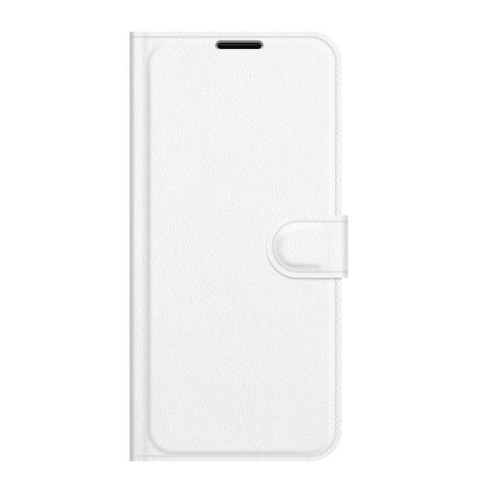 OEM - Litchi Magnetic Fodral Galaxy S22 Ultra 5G - Vit