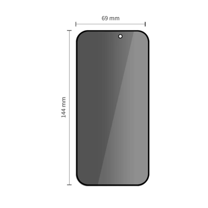 Tech-Protect - [2-Pack] Tech-Protect iPhone 13/13 Pro/14 Härdat Glas Skärmskydd Privacy