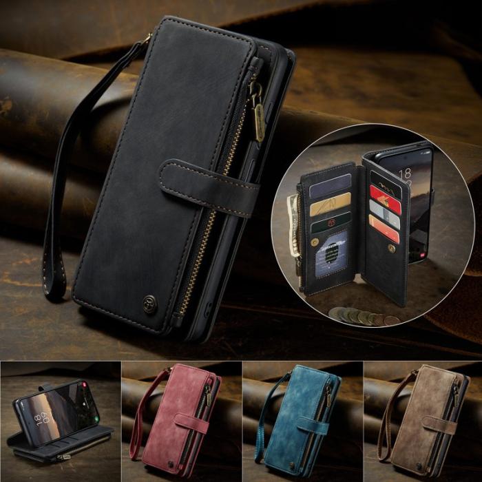 Caseme - CaseMe Mobilfodral för Samsung Galaxy S26 Plus Flera kortfack Konstläder - Svart