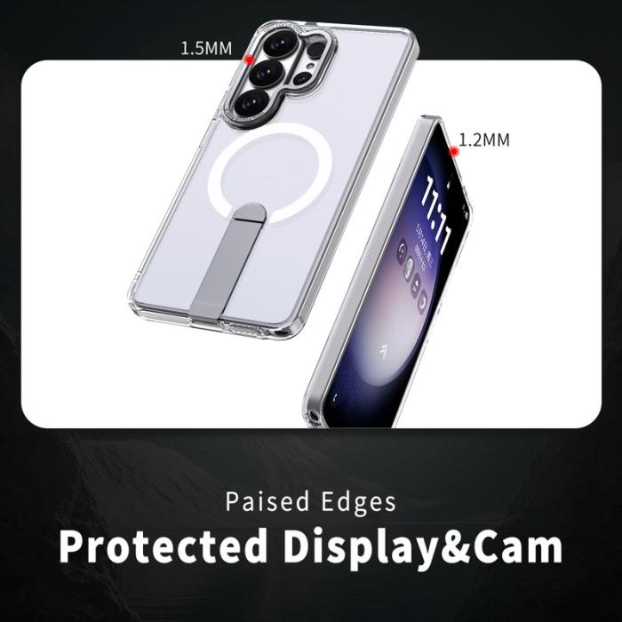 OEM - Mobilskal för Samsung Galaxy S26 Ultra Magnetiskt Kickstand TPU - Transparent