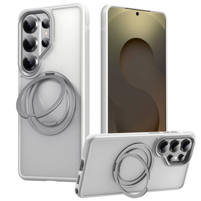 OEM - Mobilskal för Samsung Galaxy S26 Ultra Magnetiskt Kickstand TPU - Vit