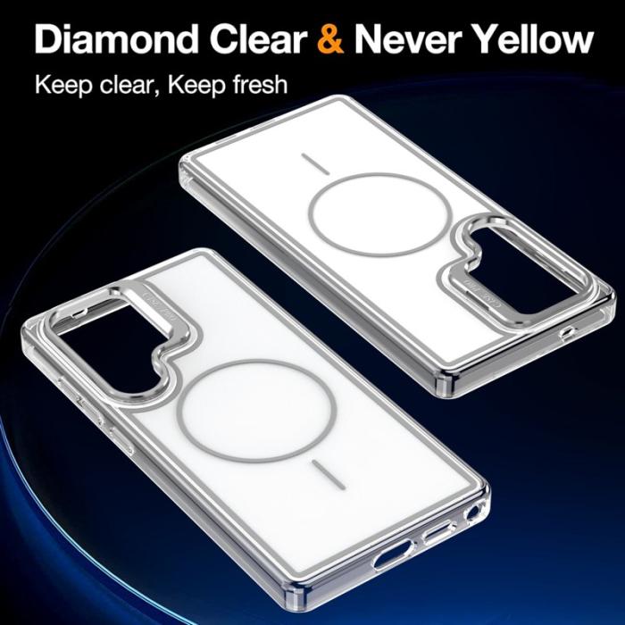 OEM - Mobilskal för Samsung Galaxy S26 Ultra Magnetiskt Kickstand TPU - Vit