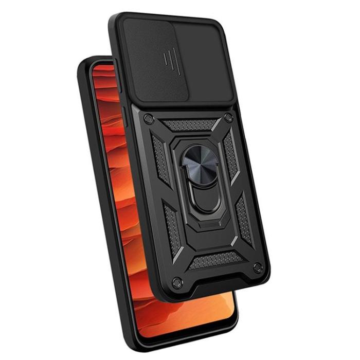 OEM - Ring KickStand Skal Galaxy S22 Plus 5G - Svart