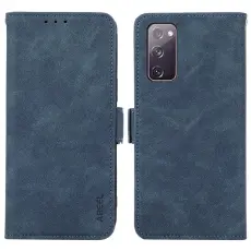 ABEEL - ABEEL Magnetic Konstl&auml;der Pl&aring;nboksfodral f&ouml;r Samsung Galaxy S20 FE - Bl&aring;