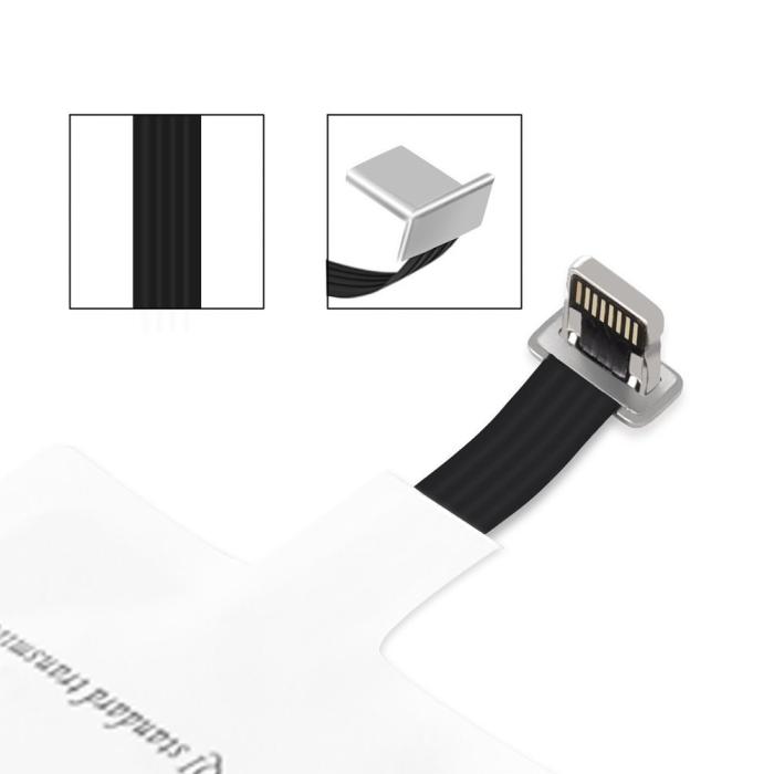 Choetech - Choetech Qi Trådlös Adapter - Lightning - Vit