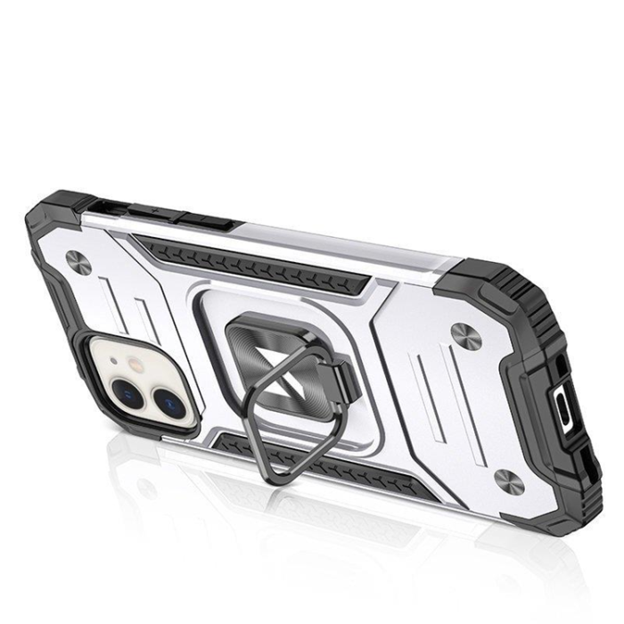 Wozinsky - Wozinsky iPhone 14 Mobilskal Ringhållare Armor - Silver