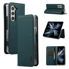 ABEEL - ABEEL Samsung Galaxy Z Fold6 Pl&aring;nboksfodral RFID-Skydd Konstl&auml;der Gr&ouml;n