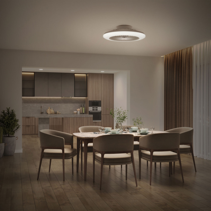 Philips - Philips Amigo Takfläkt med LED-belysning Varm-/kallvitt 6000 lm