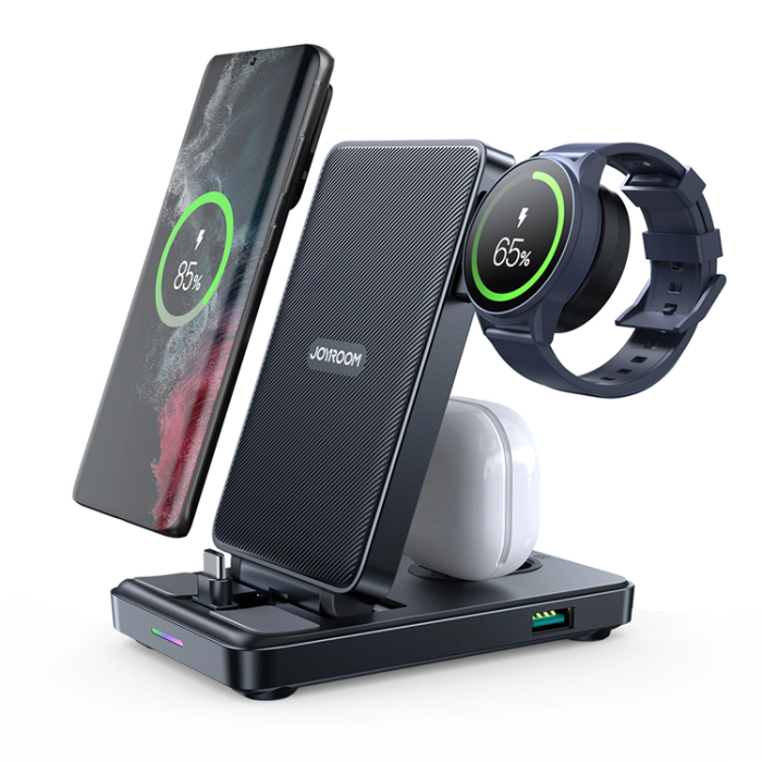 Joyroom - Joyroom 4-in-1 Trådlös Laddare Laddningsstation För Samsung-enheter