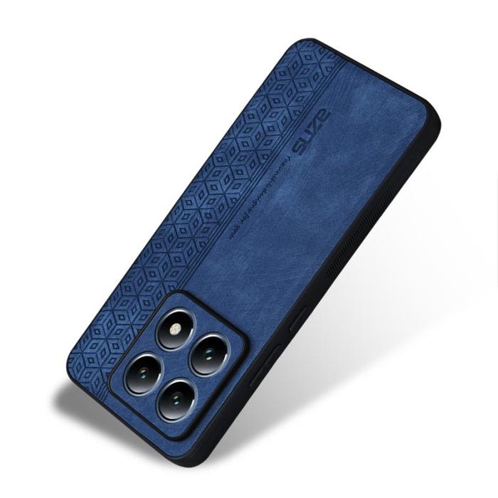 AZNS - AZNS Xiaomi 14T Fodral KonstLäder TPU Skydd - Blå