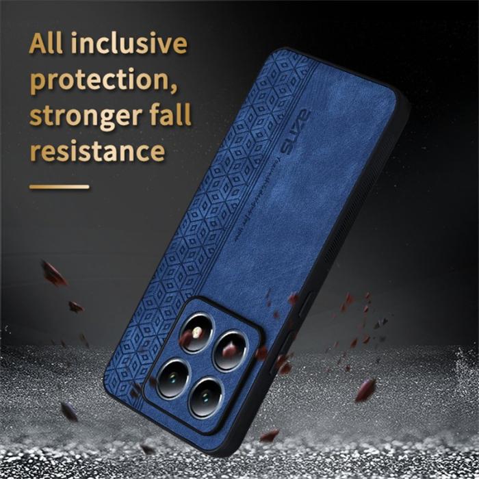AZNS - AZNS Xiaomi 14T Fodral KonstLäder TPU Skydd - Blå