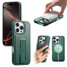 CASENEO - CASENEO iPhone 16 Pro Max Fodral - KonstL&auml;der + PC - Gr&ouml;n