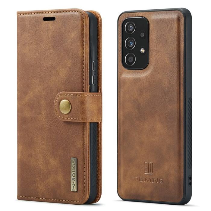 DG.MING - DG.MING Samsung Galaxy A53 5G Flip Plånboksfodral Brun