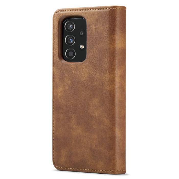 DG.MING - DG.MING Samsung Galaxy A53 5G Flip Plånboksfodral Brun