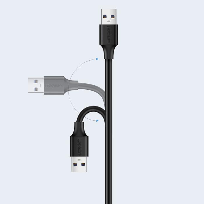 Ugreen - Ugreen Förlängning USB 2.0 Adapter Kabel 0.5m - Svart