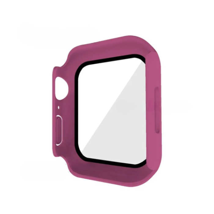 OEM - 2-i-1 Skal med Hädat glas Apple Watch 7/8 (45mm) - Rosa