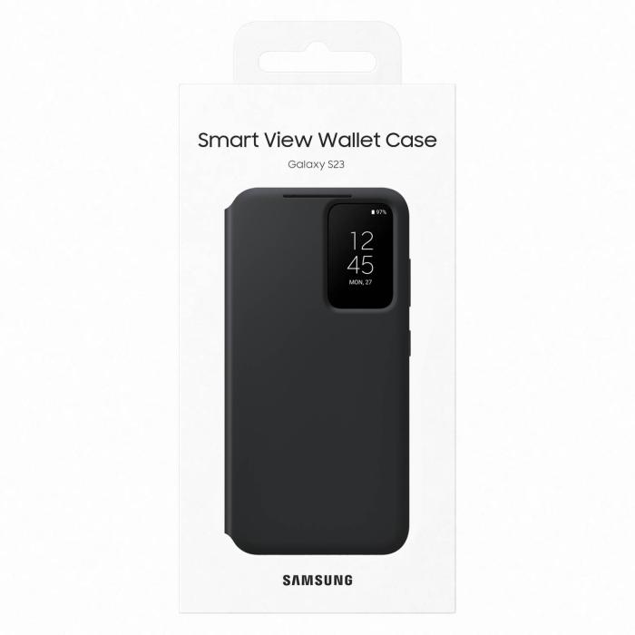 Samsung - Samsung Galaxy S23 Plånboksfodral Smart View - Svart