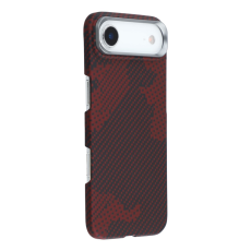 A-One Brand - iPhone Air Mobilskal MagSafe Aramid Fiber Camouflage - Svart