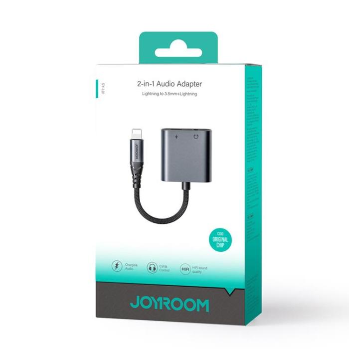 Joyroom - Joyroom 2in1 Lightning/Lightning/3.5 mm Mini Jack DAC Adapter