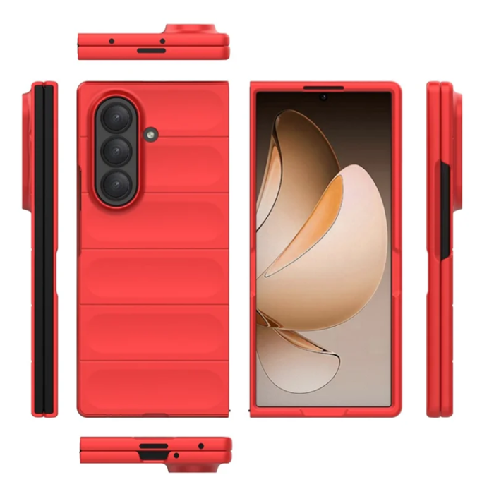 A-One Brand - Galaxy Z Fold 7 5G Mobilskal Anti-Drop - Röd