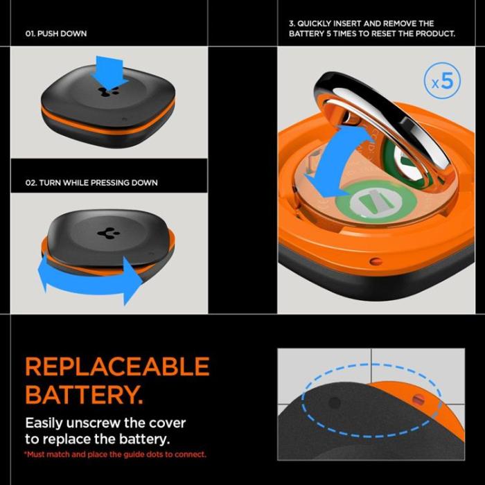 Spigen - Spigen Tagme Bluetooth Tracker - Svart