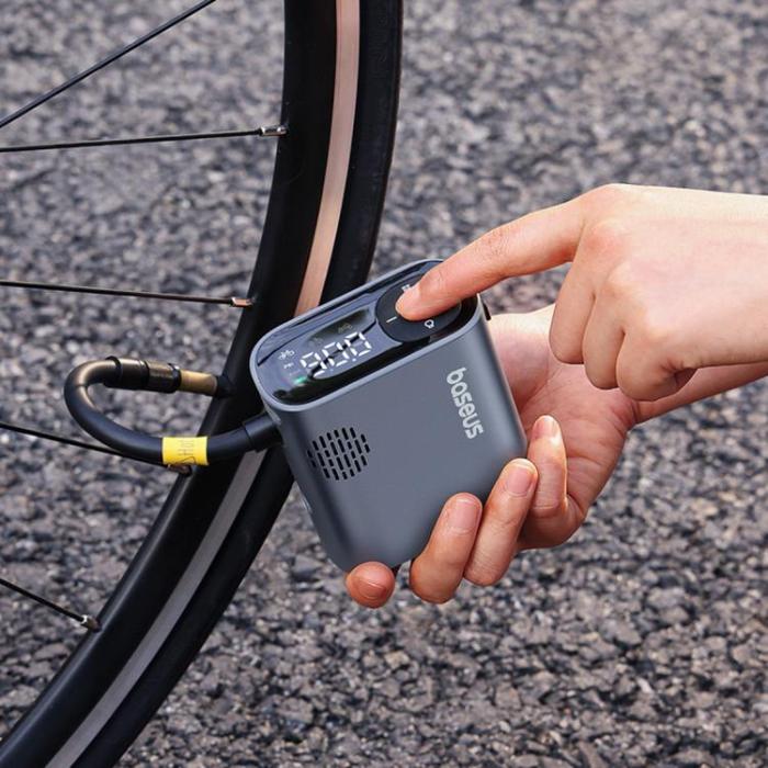 BASEUS - Baseus Elcykelpump med Display PrimeTrip Serien - Svart