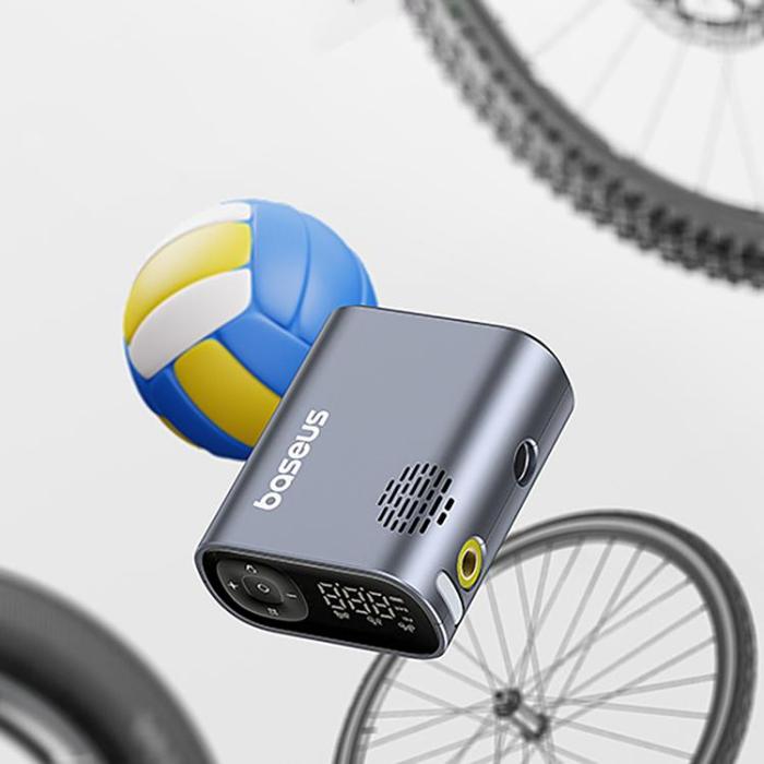 BASEUS - Baseus Elcykelpump med Display PrimeTrip Serien - Svart