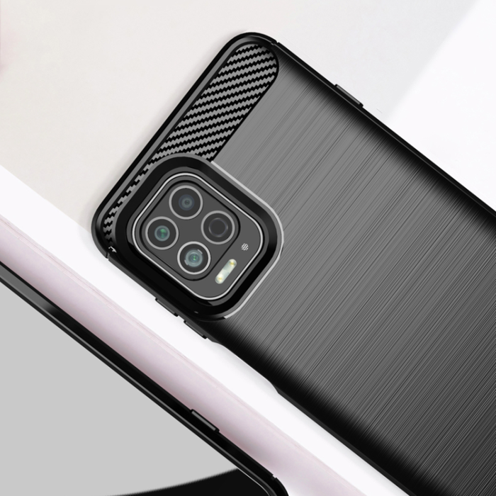 OEM - Motorola Moto G100/Edge S Skal Carbon Flexible - Svart