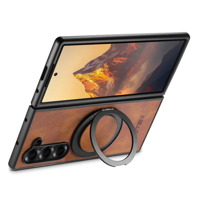 SUTENI - SUTENI Galaxy Z Fold 7 Mobilskal MagSafe G3 Waxy - Brun