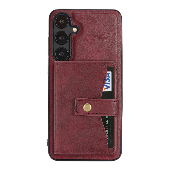 A-One Brand - Galaxy S25 Plus Mobilskal MagSafe Detachable Korthållare Kickstand