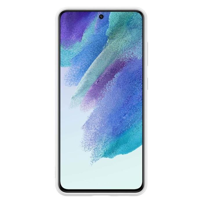 UTGATT1 - Samsung Silicone Flexible Gel Skal Galaxy S21 FE - Vit