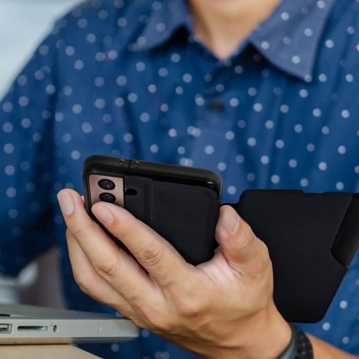 OEM - Galaxy A33 5G Fodral Smart View Magnet Konstläder