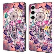 OEM - Samsung Galaxy S26 Fodral M&ouml;nstertryck St&auml;ll L&auml;der Flip - Vindklang