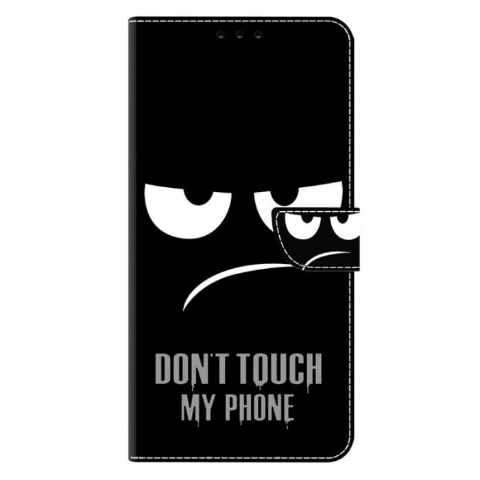 OEM - Samsung Galaxy S26 Plånboksfodral Magnetlås 3D Mönster Konstläder - Svart