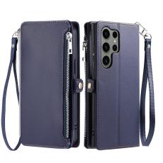 OEM - Samsung Galaxy S26 Ultra Fodral TPU + Konstl&auml;der - Bl&aring;